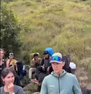 Lokasi kecelakaan pendaki asal Swiss di Gunung Rinjani. (Instagram)